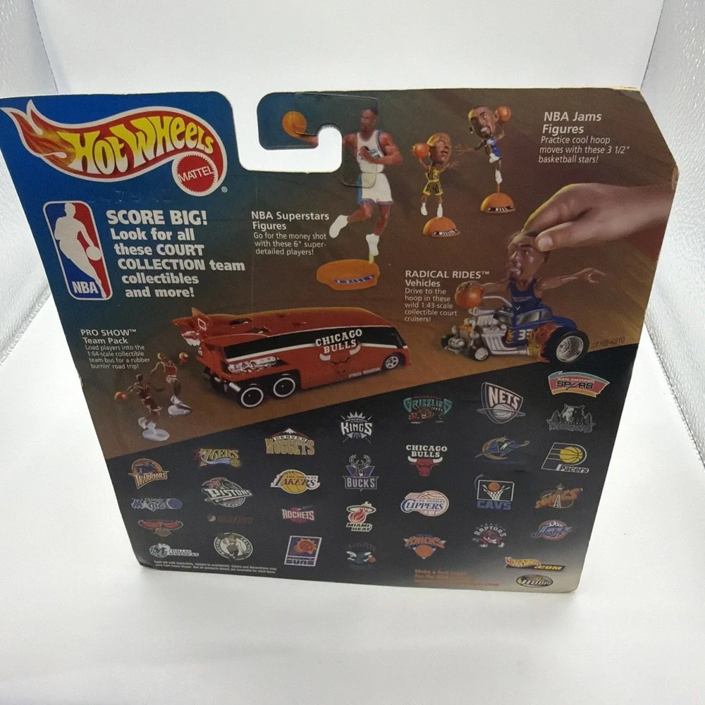 1998 Allen Iverson Radical Rides Hot Wheels 76ers Sixers #3 NBA Mattel Hoops NEW